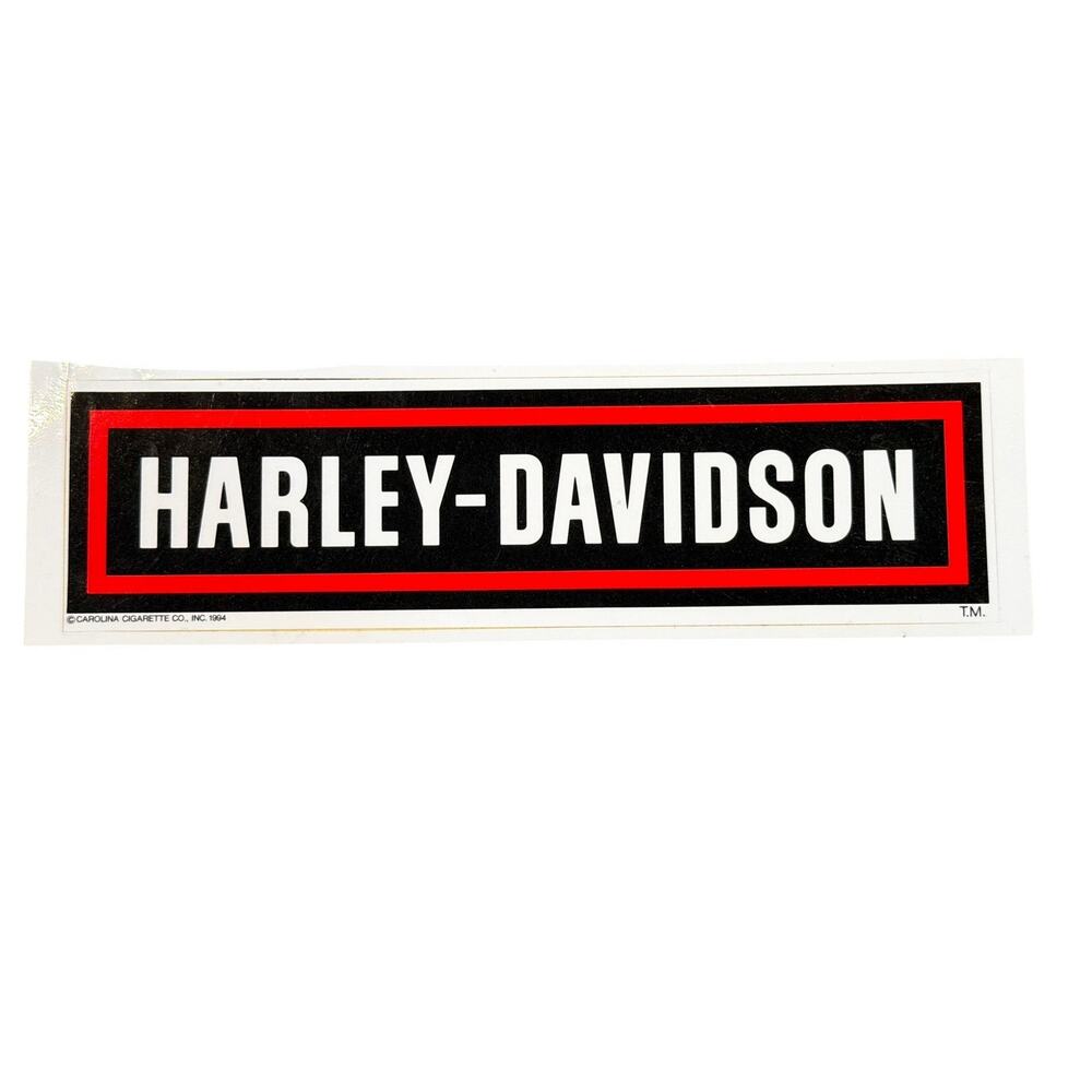Harley-Davidson 1994 unused Bumper sticker 10" biker motorcycle retro rectangle